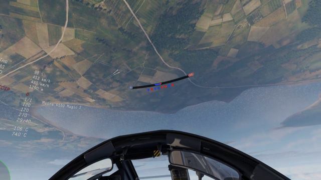 War Thunder Air Sim: Mirage F1C-200 vs. two Phantoms смотреть онлайн