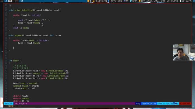 In-Depth Linked List - C++ - 4 (Append a new node at tail) смотреть онлайн