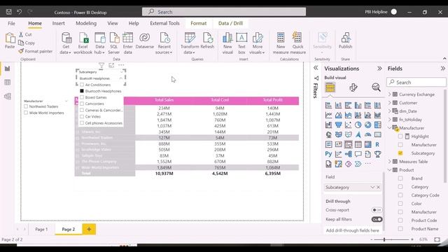 HIGHLIGHT ROWS WITH MULTIPLE ROW HEADERS | HIGHLIGHT ROWS OF MATRIX IN POWER BI BASED ON SLICER смотреть онлайн