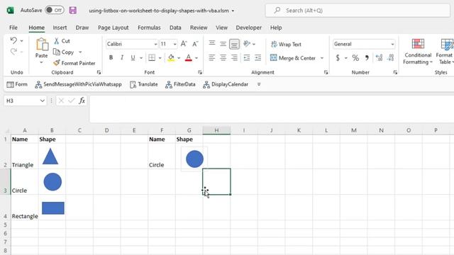 Create Drop Down List to Display Shapes in Excel смотреть онлайн