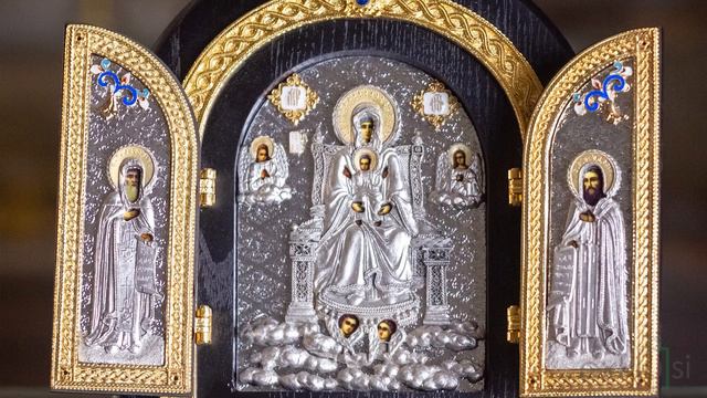Срібний складень "Богоматір Києво-Печерська Пресвята Богородиця" смотреть онлайн