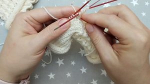 Как связать ажурные носки с рюшей. Подробный МК. От набора петель, до вязания рюши.