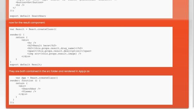 How to implement search bar button and result components in react смотреть онлайн