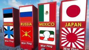 ВОЕННЫЕ ФЛАГИ Разных Стран Мира!!!