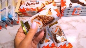 All Kinder Chocolate ASMR unboxing lots of Ferrero Kinder Chocolate