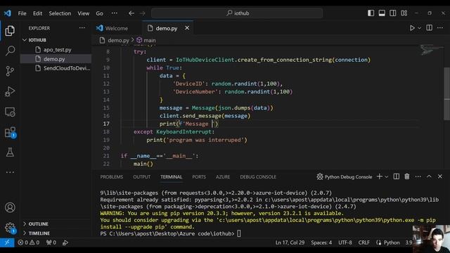 Azure IoT Hub | Send data in Python | Spark Streaming with Databricks & Azure Stream Analytics смотреть онлайн