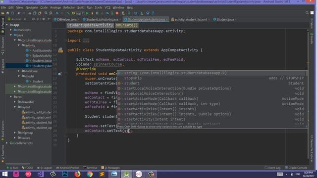 49. Android Sqlite Database Tutorial 8 - Listview onItemClickListener Pass Object - Urdu/Hindi смотреть онлайн