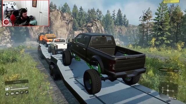 SnowRunner: NEW, GIANT DOUBLE ARTICULATED CAR TRAILER! (Console & PC) смотреть онлайн