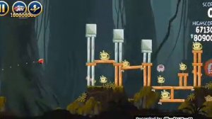 Angry birds star wars 1 зеленый световой МЕЧ !!!!!