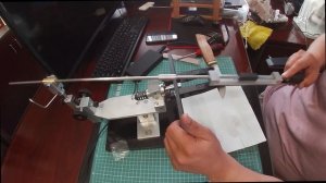 Заточка на точилке Чайка сталь К110