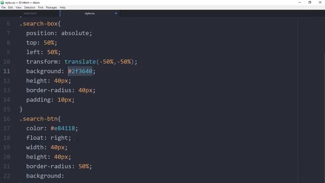 Awesome CSS Search Box Using Only HTML & CSS смотреть онлайн