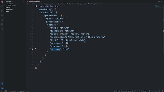 Schema validation rules for string in MongoDB | Hindi смотреть онлайн