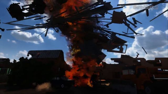 Fire Tornado Russian town 6 Summer Teardown part 2 смотреть онлайн