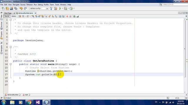 Get Java Runtime Example in Java Netbeans смотреть онлайн