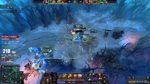 Dota 2 : Test RTX 3060 Ti | Ultra Graphics 1080p