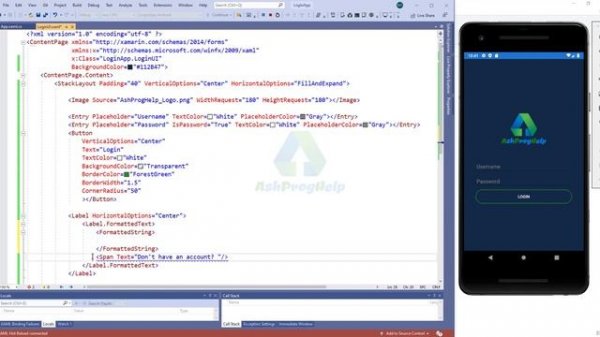 Create a Login Page using Xamarin Forms - Ep:6