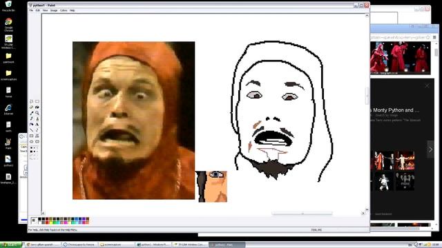 Jim'll Paint It - Monty Python Timelapse смотреть онлайн