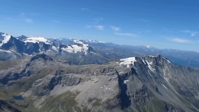 Mont pourri (3779 m) - vue panoramique (Vanoise, Savoie, Alpes) смотреть онлайн