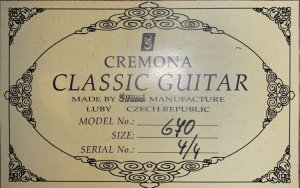 Гитара Cremona 670 - Опустела без тебя земля - Нежность.