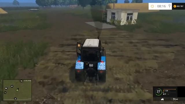 Farming Simulator 2015. мод трактор Беларус. МТЗ 1221.2 смотреть онлайн