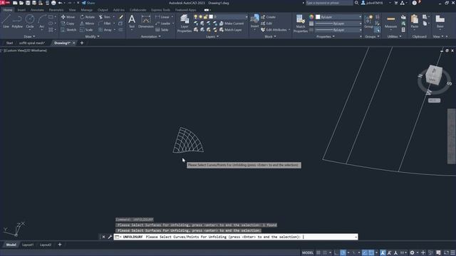 Unfold Multi Patch Surface Inside AutoCAD смотреть онлайн