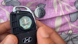 Creta remote key battery change.