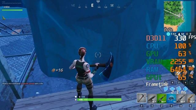 GeForce GTX 1660 -- AMD Ryzen 3 3200G -- Fortnite Battle Royale FPS Test Competitive смотреть онлайн