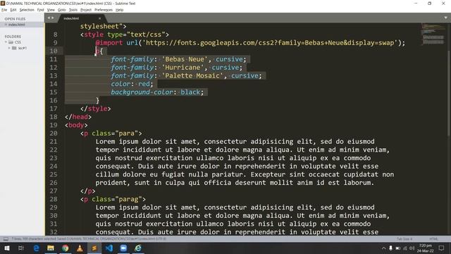Types of CSS || Google fonts || text formatting CSS properties смотреть онлайн