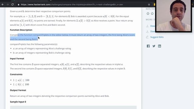 Desafio Hacker Rank: Simple Array Sum & Compare The Triplets | #AluraMais смотреть онлайн