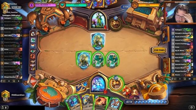 Embiggen Druid deck guide and gameplay (Hearthstone Descent of Dragons) смотреть онлайн