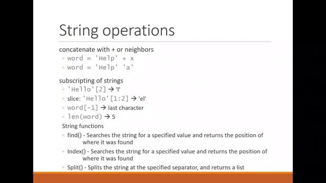 python fundamental: Variable, Data Types, String, List, Selection and Looping Statements смотреть онлайн