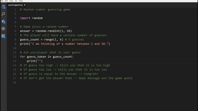 Create a Python Guessing Game Application смотреть онлайн