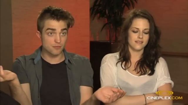 Robert Pattinson and Kristen Stewart Interview For Breaking Dawn Part 1 смотреть онлайн
