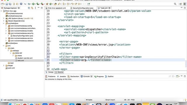 20 JAVA Spring MVC Spring Security смотреть онлайн
