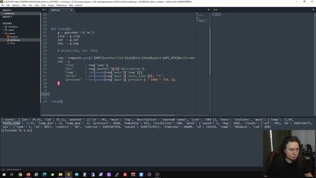 PyQt5 Урок[1.2 ] - Получение данных с API, преобразование в JSON смотреть онлайн