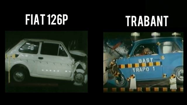 FIAT 126P VS TRABANT CRASH TEST смотреть онлайн