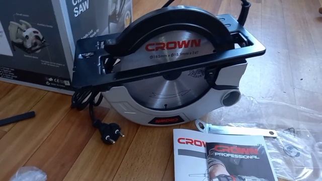 CROWN 1200watt Дисковая пила, обзор покупки. смотреть онлайн