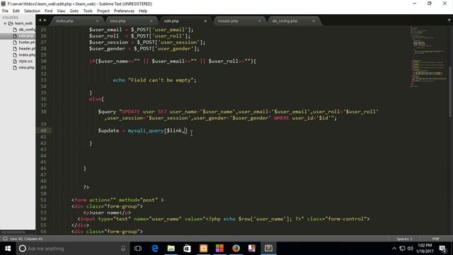CRUD operation in php part #7 edit2nd part смотреть онлайн