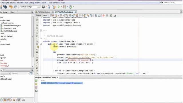 Java IO PrintWriter Stream смотреть онлайн