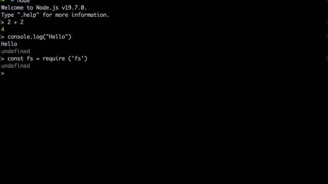 Working with the REPL vs Using Files - Node.js смотреть онлайн