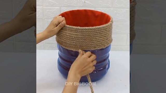 Amazing ! Recycling ideas from Plastic Bottle 20l - Jute Craft Ideas смотреть онлайн