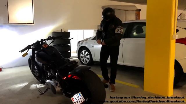 #HarleyDavidson Breakout First Engine Start After 3 Months #harley