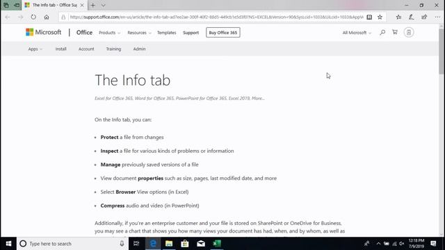 Learning Excel 2019 - Beginner (TOSA) - Course Sample смотреть онлайн