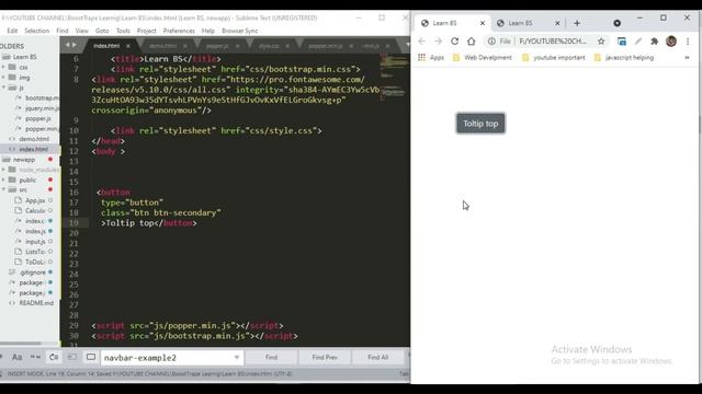 Bootstrap Tooltip Plugin | Bootstrap 5 Tutorial | Episode #29 смотреть онлайн