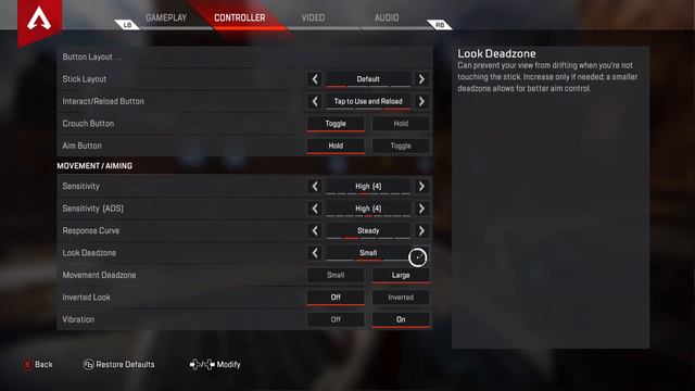 Apex Legends XBOX/PS4 CONTROLLER SETTINGS смотреть онлайн