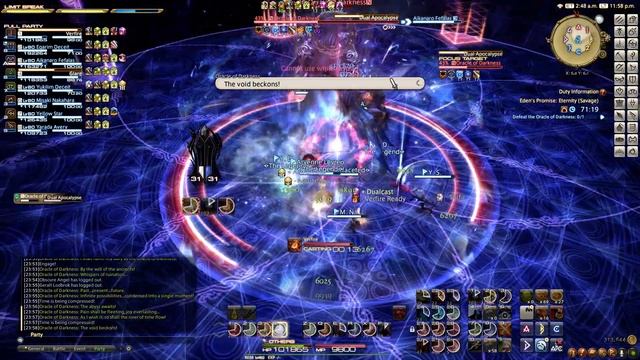 FFXIV Eden 12 Savage - Oracle of Darkness - RDM PoV - First Clear смотреть онлайн