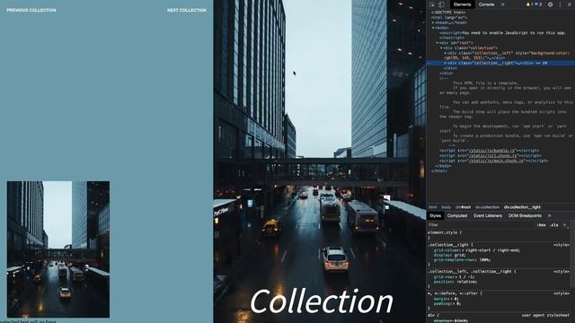 React Collection Page Slider from Scratch | GSAP, TypeScript, Hooks смотреть онлайн