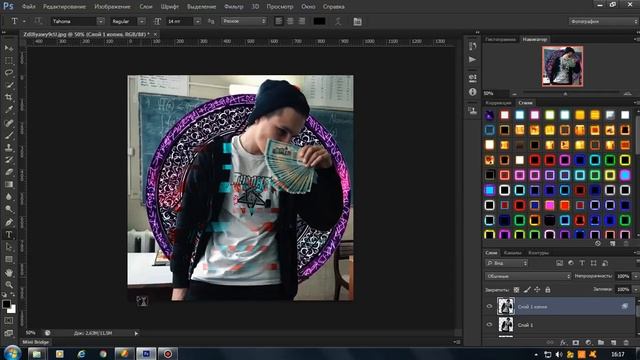 Как сделать GLITCH//как подписать фотку//в photoshop adobe cs6 смотреть онлайн