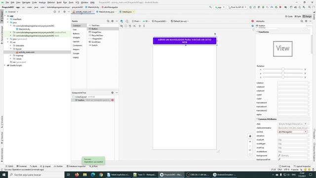 Curso de Android con Java: Intent explicitos e implicitos смотреть онлайн