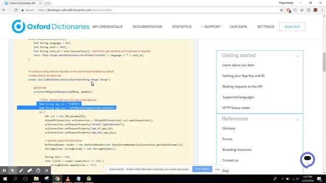 Dictionary App using Oxford API in Android Studio Part 1 смотреть онлайн